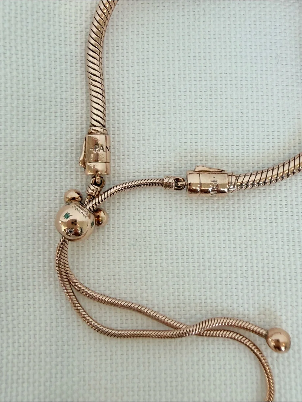 Pandora Disney Parks Rose Gold Charm Bracelet